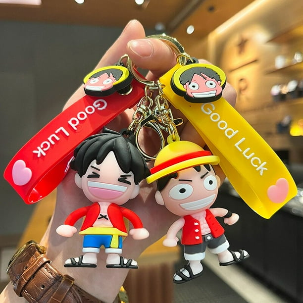Juego Colgantes Luffy Sombrero Paja Juego De Llaveros Y Colgantes De Anime - Incluye Sombrero De Paja De Luffy, Perfecto Para Cosplay Y Regalo Llavero Coche O Bolso