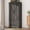 Gray-2 Doors, variant on ChVans 70" Farmhouse Armoire Wardrobe Closet with Doors and Drawers, 3 Barn Doors Wardrobe Armoire with Hanging Rods and Multi-Layer Shelves for Bedroom, White-70"