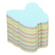 thumbnail image 1 of Notas adhesivas en forma de mariposa Uxcell de 2.7" x 2.7", blocs de notas autoadhesivos bonitos de 100 hojas/pad, 4 colores, 6 pads, 1 of 5