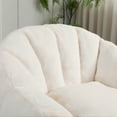 thumbnail image 6 of Jopath Oversized Bean Bag Chair for Adults and Kids, Bean Bag Sofa Chair with Armrests Stuffed High-Density Foam, Lazy Sofa Lounge Floor Sofa for Living Room,Bedroom Reading,White, 6 of 12