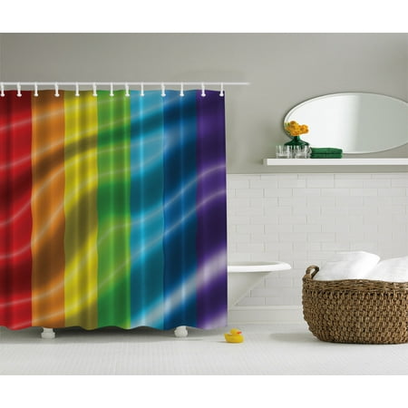Shower Couple Rainbow Flag Gay Pride Parade Love Wins Gifts for Gay Couple Shower Curtain ()