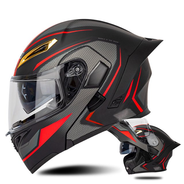 Motorcycle Full Helmet For Men Women Adjustable Goggles Sun Shield Streamlined Riding Helmet For Outdoor ATV Dirt Bike