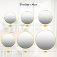 thumbnail image 2 of Goldensoil 36" Round Wall-Mounted Mirror, Golden Metal Frame, 2 of 10