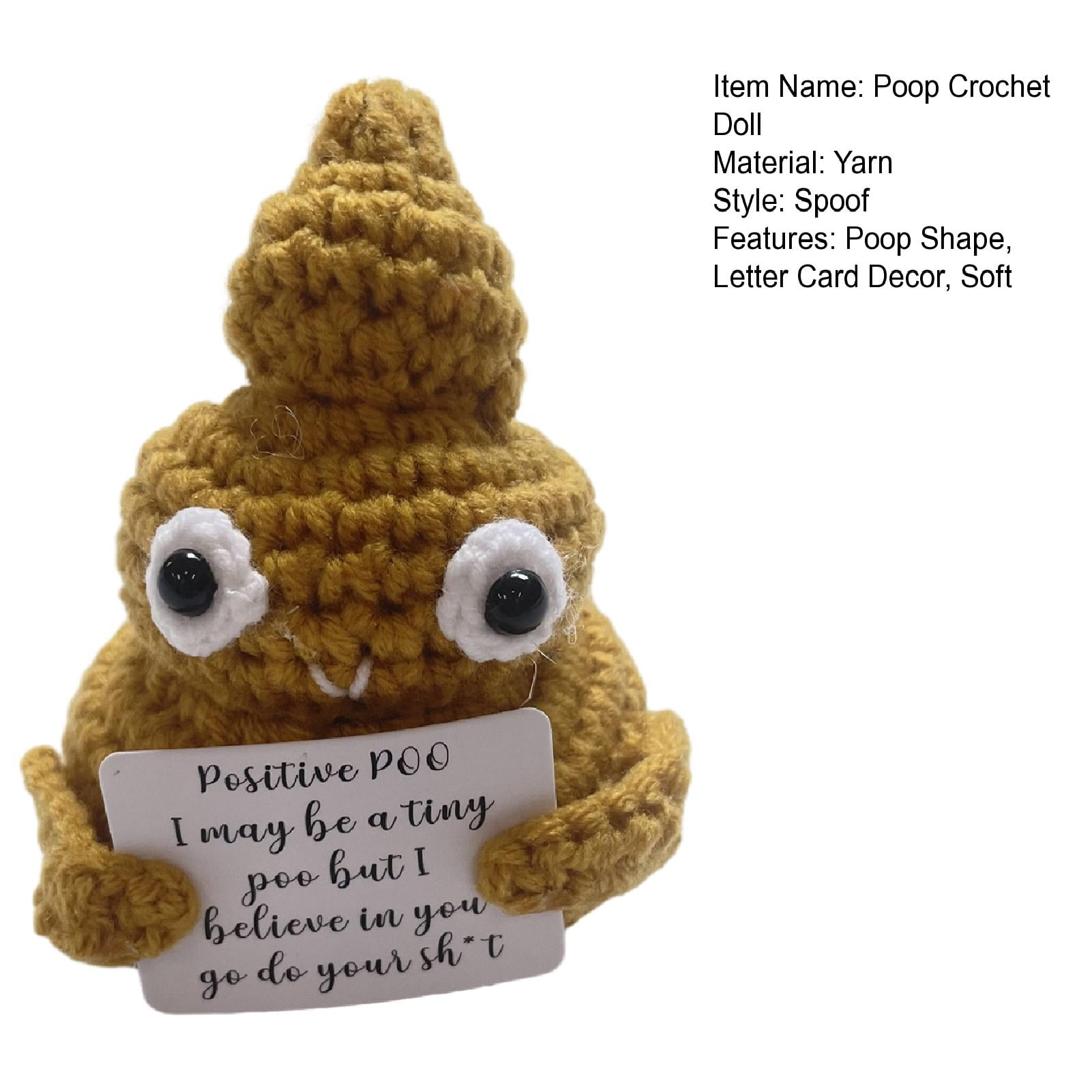 Waroomhouse Hand Holding Letter Board Crochet Handmade Positive