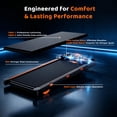 thumbnail image 6 of Walking Pad with 12-Level Auto Incline, 4 MPH Under Desk Treadmill, 2.5HP Motor, 16% Incline, APP & LED Display, 300 LBS Capacity for Home Office, Orange, 6 of 8