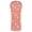Elegant Coral Flower Plant, variant on Haosy Pink Peony Flowers Green Leaves Golf Club Covers Driver Hybrid Wood Headcovers PU Leather Double-Layer Lining Replaceable Tags for Men Women
