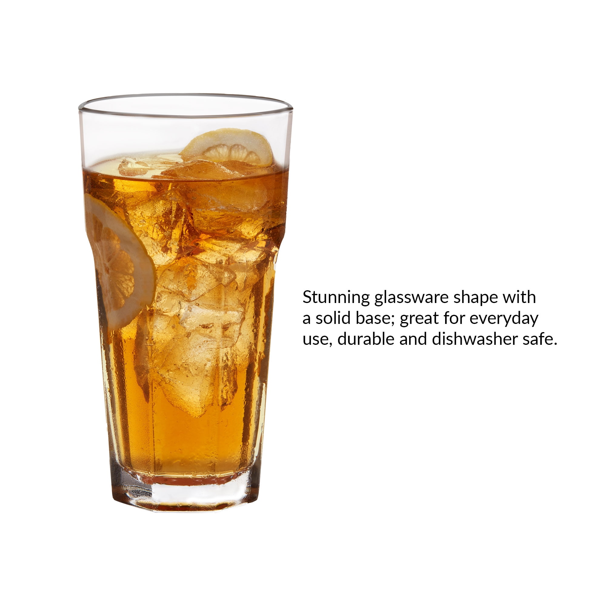 Libbey Gibraltar 22 oz Iced Tea Glass, Classic Durable Drinkware