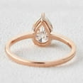 thumbnail image 3 of Cora Jewellery 2.5CT Pear Moissanite Solitaire Engagement Ring For Women , 10K Rose Gold, 3 of 5
