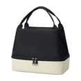 thumbnail image 2 of Kitchen Storage Organization, Office Worker Lunch Bag Student Lunch Box Bag Lunch Cooler Bag with Rice Insulation Bag, Black, 2 of 6