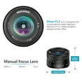 thumbnail image 5 of Neewer 35mm F1.2 Large Aperture Prime APS-C Aluminum Lens for Fuji X Mount Mirrorless Cameras X-A1 X-A10 X-A2 X-A3 X-AT X-M1 X-M2 X-T1 X-T10 X-T2 X-T20 X-Pro1 X-Pro2 X-E1 X-E2 X-E2s, 5 of 8