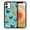 Barnyard Chicken Roosters Teal Background, variant on WIRESTER Shockproof Soft Rubber Cover Case for Apple iPhone 12 / 12 Pro 6.1" 2020, White Whale Moby Dick