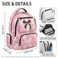 thumbnail image 5 of HELLHERO Pink Bow Camo 17 Inch School Backpack, Durable Scratch Resistant Bookbag for Preschool Elementary School and Daily Travel, 5 of 8