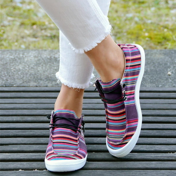CAICJ98 Wedge Sandals for Women Women Sandals Wedge Sandals Shoes for Women Elegant Flower Ankle Strap Casual Summer Dressy Flat Shoes Purple