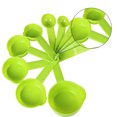 thumbnail image 3 of Inteprter 11 unidades/juego de tazas medidoras, herramientas de medición de cocina graduadas, cucharas de medición de plástico para el hogar Herramientas y accesorios para hornear Verde Inteprter HA001847-02, 3 of 6