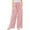 Pink, variant on Girls Wide Leg Casual Trousers with Smocked Elastic Waist Comfortable Flowy Long Pants for Play and Everyday Wear Girls Sweatpants Teen Straight Leg Pants Kids Open Bottom