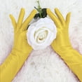 thumbnail image 4 of Guantes largos para mujer de los años 20, manoplas de dedo completo para fiesta de noche, elegante guante de ópera Oro One Size, 4 of 5