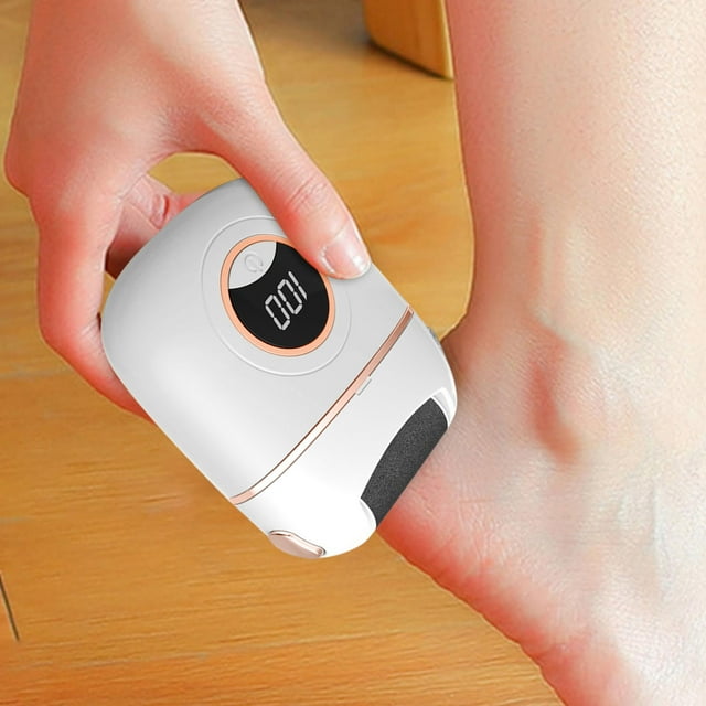 Pompotops Beauty Products Clearance,Women Beauty Gifts, Foot Scraper Automatic Heel Grinder Toe and Sole Scraper Profession Foot File with Powerful Motor Digital Display Foot Grinder for Soles