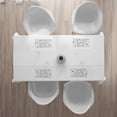 thumbnail image 3 of Ambesonne Live Laugh Love Place Mats Set of 4, Doodle Words, Standard Size, Black White, 3 of 4