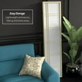 thumbnail image 6 of Red Lantern 6 ft. Tall Double Cross Shoji Screen - Ivory - 3 Panels, 6 of 7
