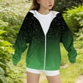 thumbnail image 4 of ATOGUTA Girls Zip Up Hoodie Size 4T-15 Fleece Thick Warm Sweatshirt with Pocket Kids Fashion Winter Clothes Army Green, 4 of 4