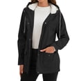 thumbnail image 4 of Rosvigor Womens Sherpa Coats Winter Fleece Jackets Women Windproof Warm Parkas Coats with Hood, 4 of 10