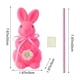 thumbnail image 3 of Nuevo producto de Pascua: adorno de conejo flocado simulado, 3 of 6