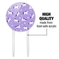 thumbnail image 6 of Acrylic Frolicking Unicorns White Purple Pattern Cake Topper Party Decoration for Wedding Anniversary Birthday Graduation, 6 of 6