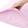 thumbnail image 4 of Unique Bargains 2Pcs Envelope Closure Washed Microfiber Pillowcases Standard Light Pink, 4 of 8