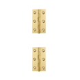thumbnail image 3 of Riwesomey Bisagras de metal Conector de puerta Herramienta de manualidades de bricolaje Cerradura Mini bisagra lisa Pulido Decorativo Desmontable Ciego/3in/Latón 2piezas, 3 of 6