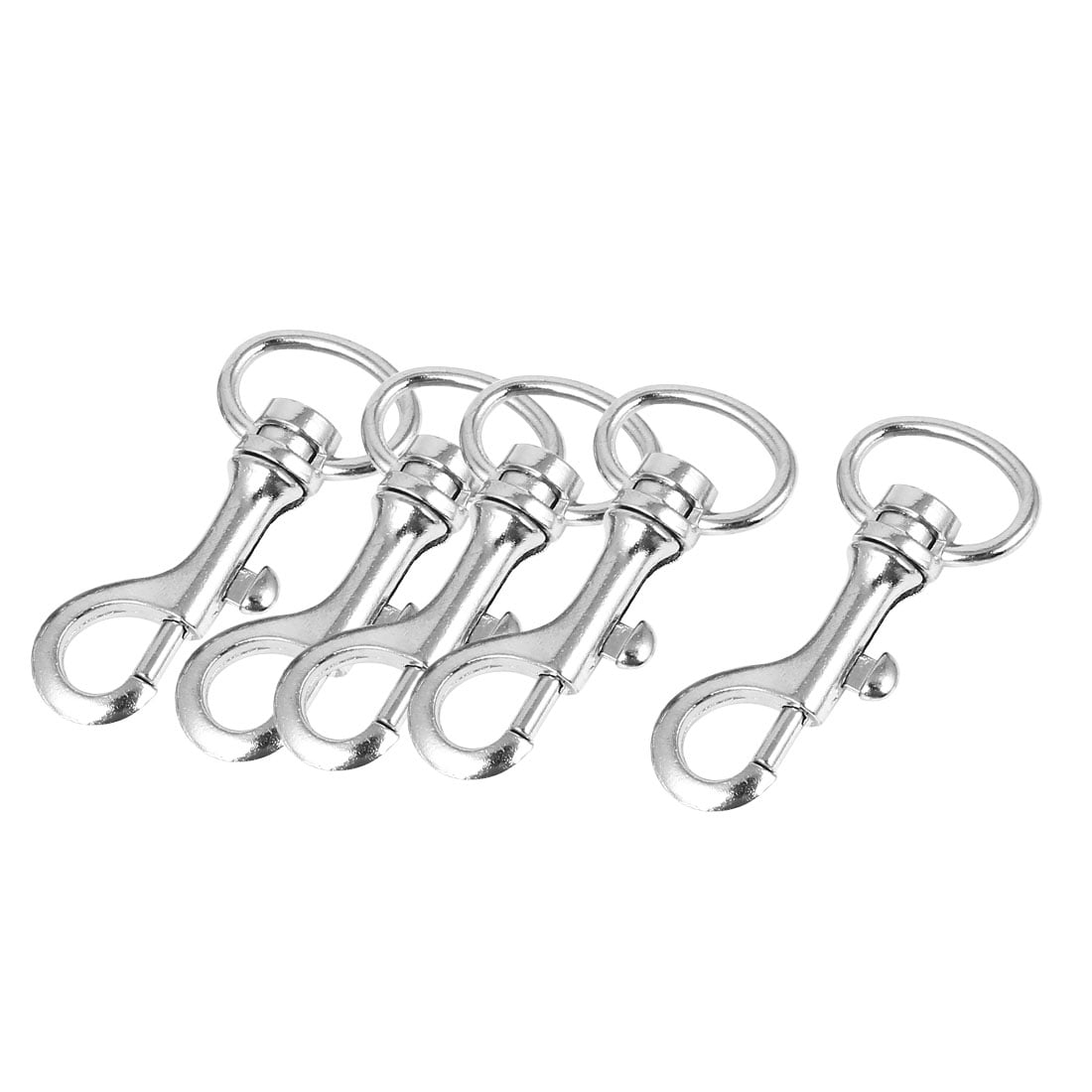 Strap Spring Snaps Lot of 6  Stainless Hooks Clip Fasteners 2" for 1/2" strap 