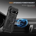 thumbnail image 6 of for Google Pixel 9 / 9 Pro Armor Case with Kickstand, Luxury Military-Grade Protection Heavy Duty Magnetic Phone Case, Compatible with MagSafe Accessories, for Google Pixel 9 / 9 Pro - Black, 6 of 8