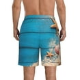 thumbnail image 3 of Naloa Shells and Starfish Men's Beach Shorts, Surfing shorts, Swim trunks, Quick Dry Swim Trunks for Surfing Beach Fun - XX-Large, 3 of 9