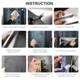 thumbnail image 3 of 35“x160" Privacy Reflective Window Film, Non-Adhesive Static Cling, Daytime UV Protection Heat Control Reflective Tinting, Includes Installation Tools, 3 of 9