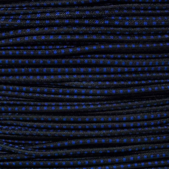 West Coast Paracord Bungee Elastic Nylon Shock Cord (1/8 Inch x 100 Feet, Thin Blue Line)
