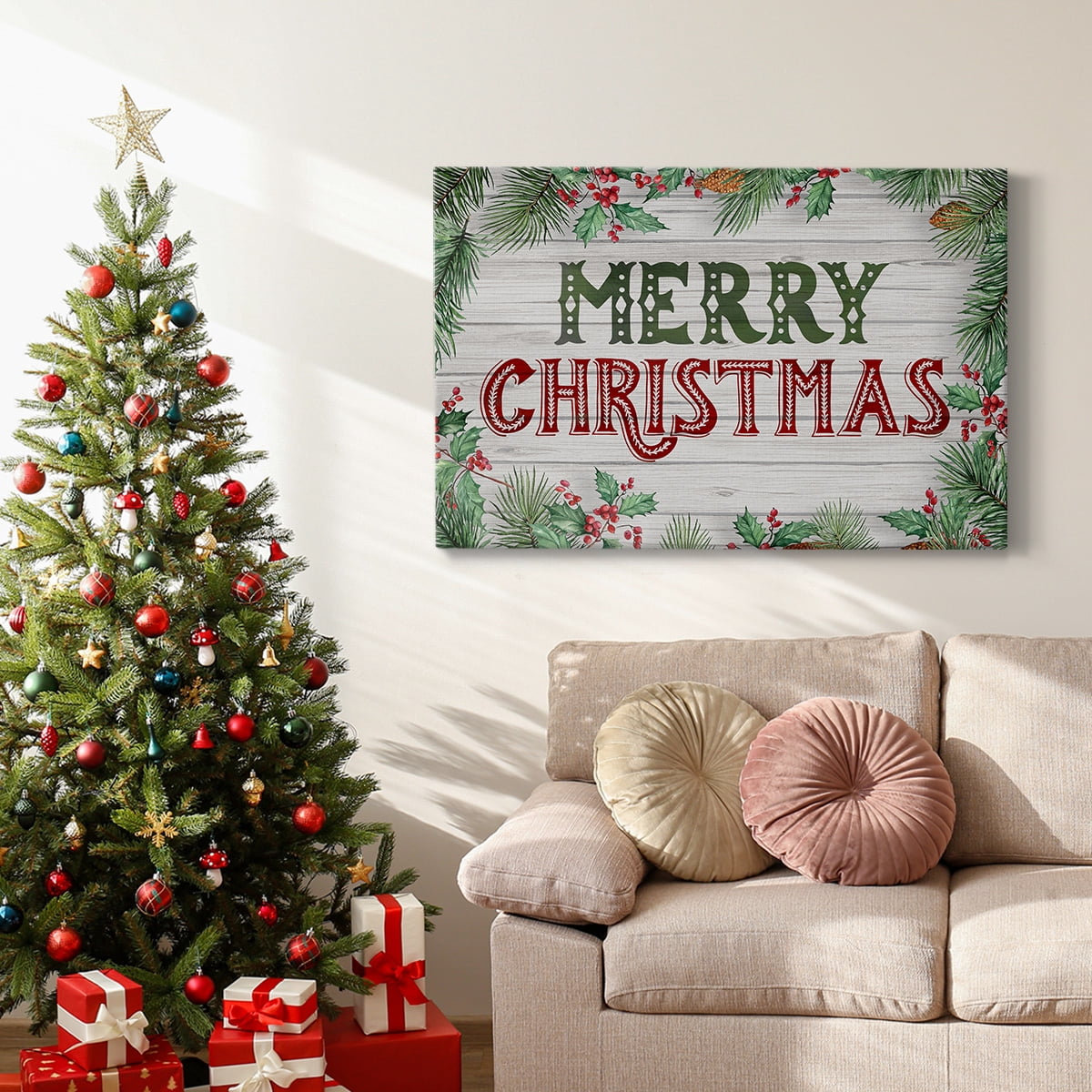 Christmas Greenery- Gallery Wrapped Canvas