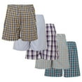 thumbnail image 3 of Badger Smith - Men's Boxer Shorts, Comfortable Cotton Boxers, 100% Cotton Checks Multicolor Boxers For Men, Multi Pack - Large, 3 of 13