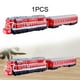 thumbnail image 1 of Juego de tren clásico de simulación de aleación, modelo de tren de pasajeros de transporte, escultura coleccionable, juguete de simulación, modelo de, 1 of 10