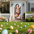 thumbnail image 4 of C Spring Festival Door Curtain Hanging Decor With Bunny And Egg Pattern Polyester Fabric For Holiday Party Background 70.87 Inches High, 4 of 7