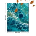 thumbnail image 3 of Abstract Blue Teal Fluid Art Acrylic Pour Canvas Print, Wall Art for Living Room, Bedroom, Office, Kitchen, Hallway Home Decor, 3 of 8