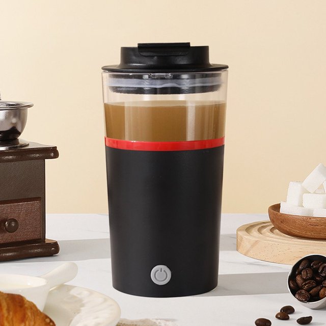 HLONK 400ml USB Rechargeable Electric Protein Shaker Bottle - Automatic Self Stirring Cup for Protein Powder Coffee & Milk Drinks - Portable Blender Mixer with Leak-Proof Design - 2 Colo