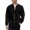 Black, variant on QHFBli Men's Field Jacket Men's Corduroy Blend Longline Casual Jacket Winter Warm Stand Collar Coat With Button Closure For Outdoor Daily Wear
