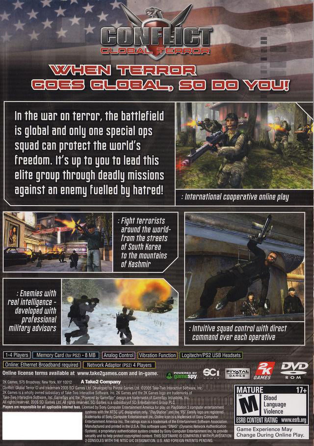 CONFLICT GLOBAL TERROR SEMINOVO - PS2