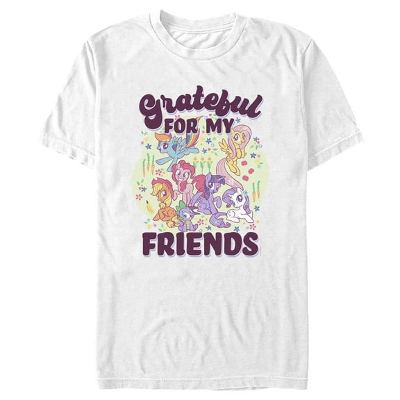 Men's My Little Pony: Friendship is Magic Grateful for my Friends  Graphic T-Shirt