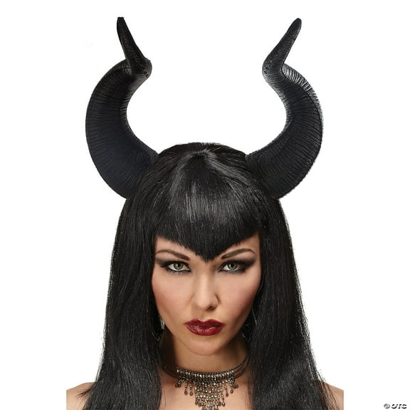 Queen Ficent Horns Adult Halloween Accessory