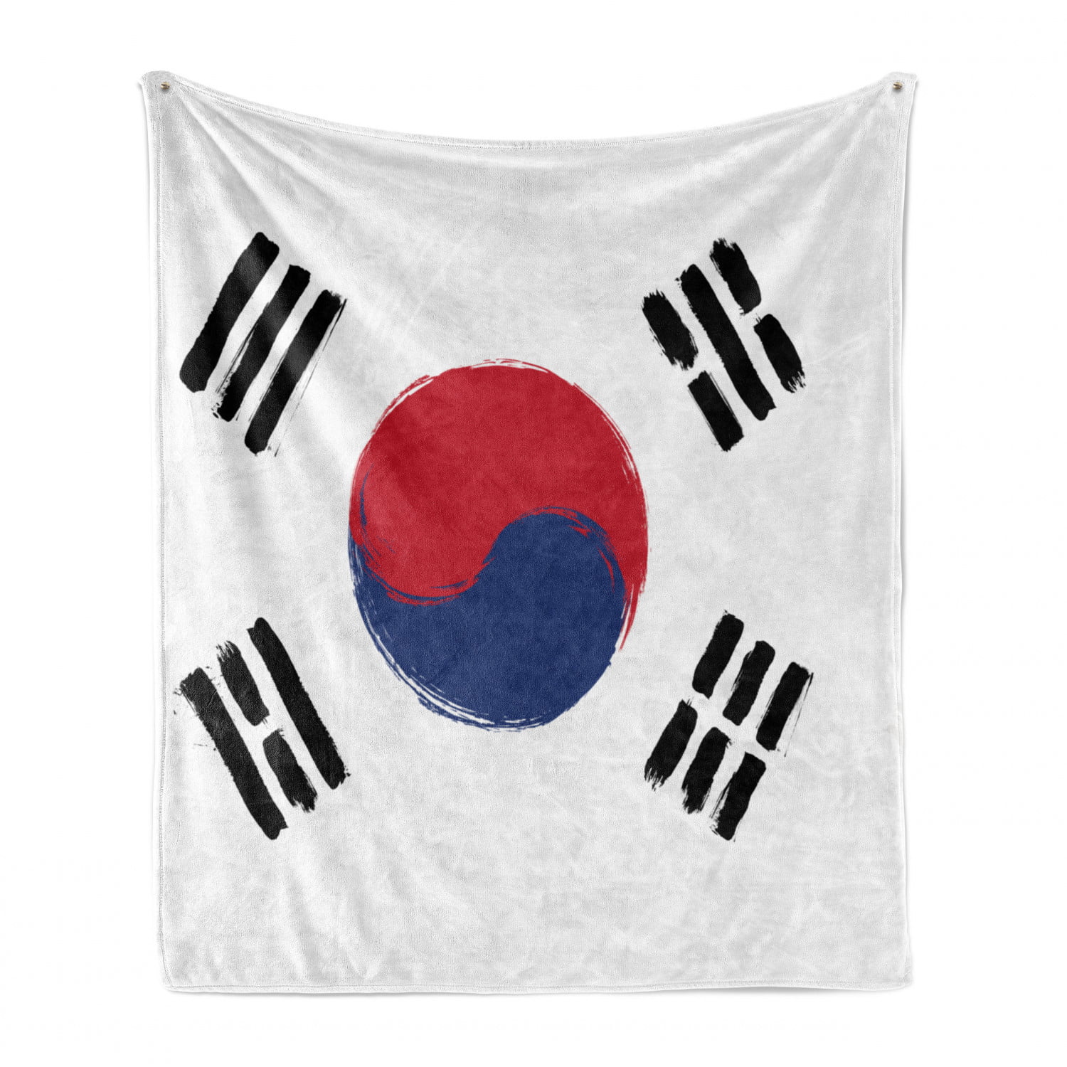 KOREA SOUTH  FLAG FLEECE THROW BLANKET   50" x 60" NEW LOWER PRICE FREE SHIP 