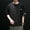 Black, variant on Cotton Linen T Shirts for Man Summer Casual Short Sleeve Crewneck Lightweight Breathable Relaxed Fit Tshirts