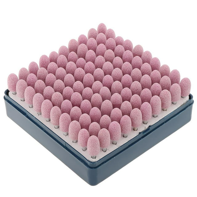 S SERENABLE 100PCS 1/8" 3mm Shank Grinding Stones for Rust Paint Removal 10mm