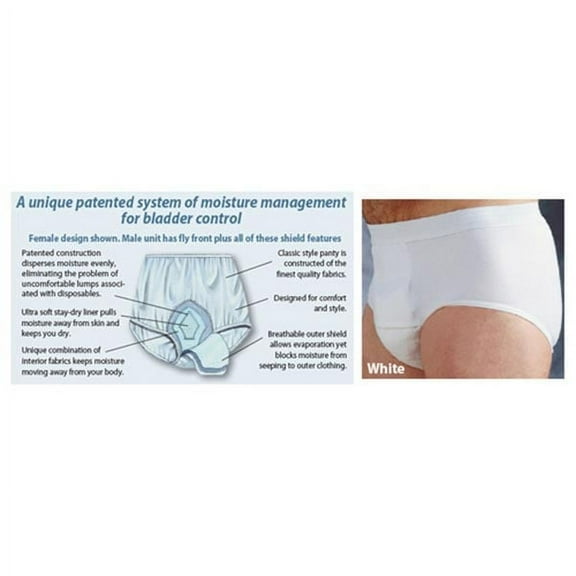 Men's Cotton Briefs - Moderate Duty Absorbency - 2X