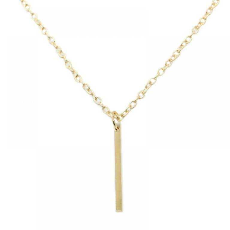 Gorgeous Y Necklace for Women Gold Bar Necklace Gold Necklaces for Women Drop Necklaces for Women Front Adjustable Long Chain Necklace