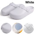 thumbnail image 1 of Zapatos jardín la zapatilla Slipper Mulas redondas Tubos Hebilla ajustable para hombres Slip-On interiores al aire libre, 1 of 8